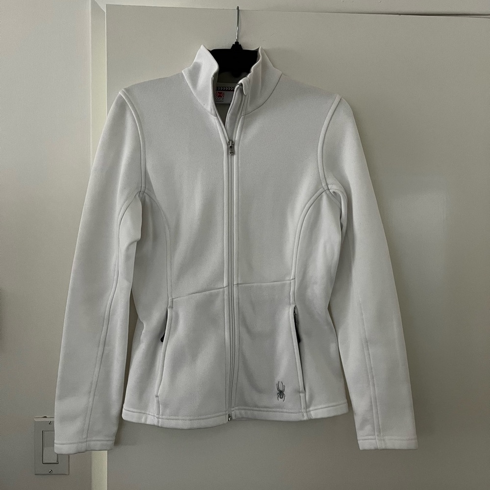 ❤️ Spyder White Ski Jacket Fitted Silhouette